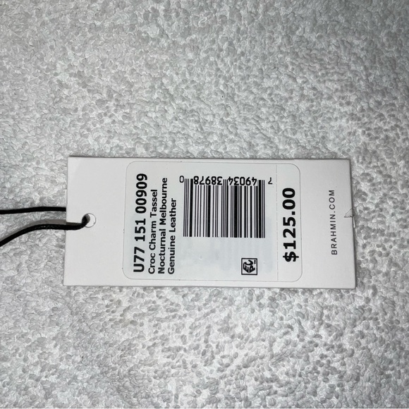 Brahmin Croc Tassel Charm/Keychain, NWT - Picture 7 of 10